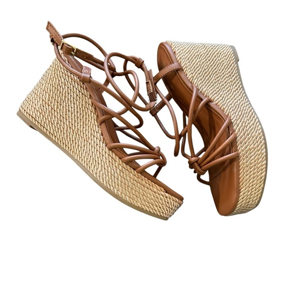 SM New York Women's Brown Strappy Sandals - Picture 2 of 4